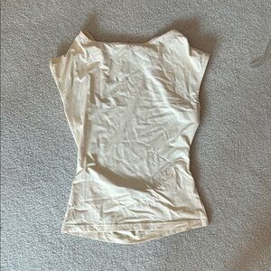 Elegant Cream Sleeveless/backless top